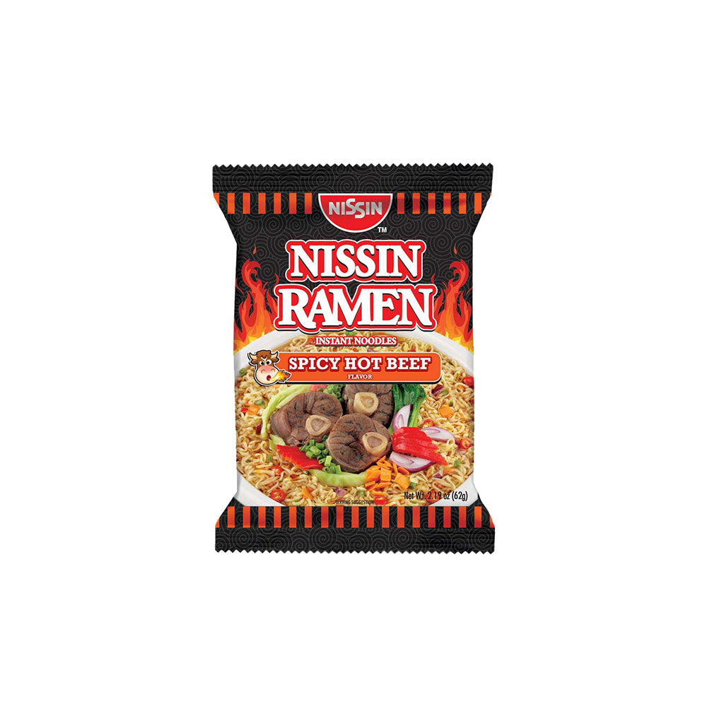 Nissin Ramen Spicy Hot Beef 62g