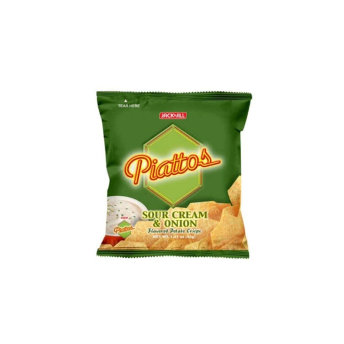 PIATTOS SOUR CREAM & ONION 40g